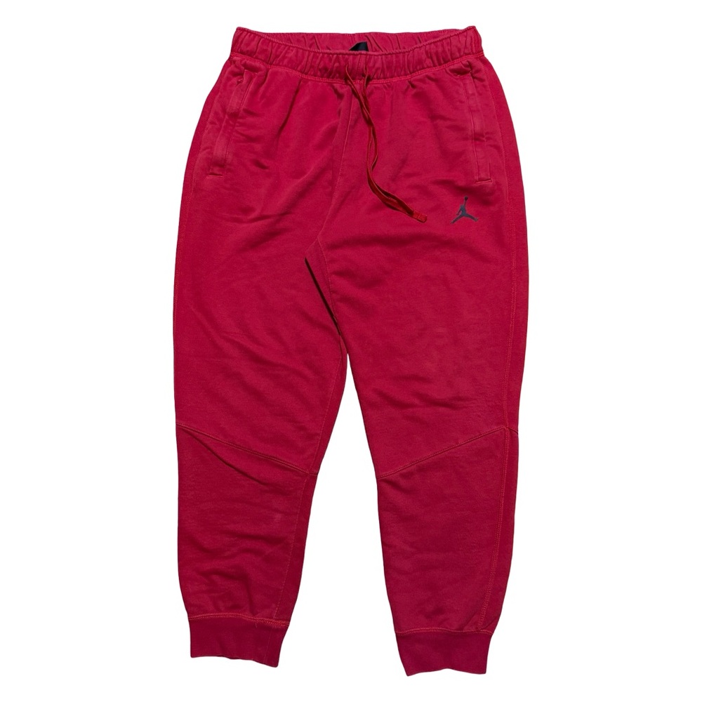 Mens Jordan Brand Dri Fit Athletic Essential Jogger Red Sweatpants Size L